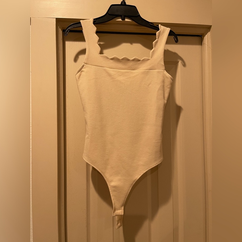 TCEC tan/cream bodysuit
